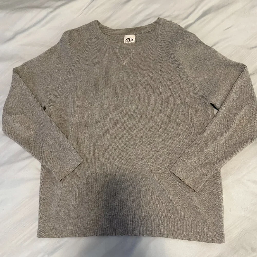 Zara Men's Sweater - Gray (Medium, Fits Small) - Picture 2 of 3